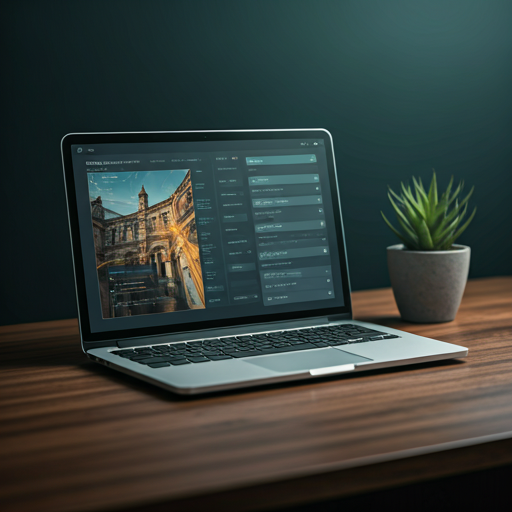 Ukázka dashboardu ALT Popisky na notebooku